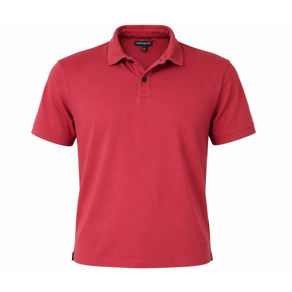 Banana Republic Mens XXL Burgundy Red 100% Cotton Short Sleeve Polo Shirt